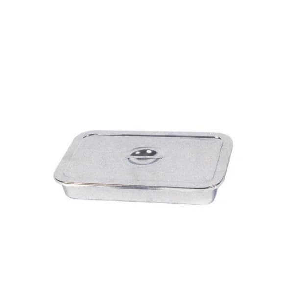 [GM MEDITEC] Flat Open Tray 8 - cut (230x130x45mm, With Lid/ TF - 608/ Stainless Steel/ Tray)