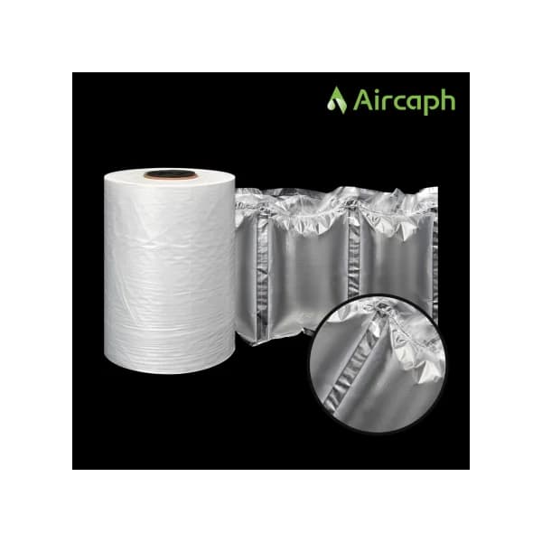 Aircap Air Pillow Bag Block Type (20um/ 20x10cm/ 500m, 4 Rolls, Bubble Wrap/ Air Cap/ Roll/ Cushioning Material)