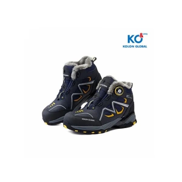 KOLON GLOBAL 6 - inch Dial Winter Safety Boots KG - 60W (Navy/ Yellow, 265mm, Work Boots)