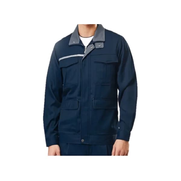 TBUC TB - 791J Workwear Top (M, Printable, Navy, Anti - static Garment)