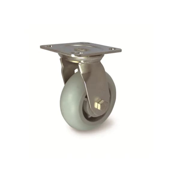 [DAESHIN CASTER] Heavy Duty Stainless Caster 33 SERIES 4" Heavy Duty Stainless Silent (EL) Flat - Swivel (S) DS 3340 ELA