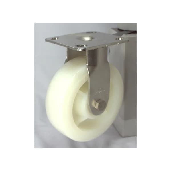 [DAESHIN CASTER] Heavy Duty Stainless Caster 33 SERIES 6" Heavy Duty Stainless Nylon (White) Fixed (R) DS 3360 NYL