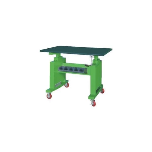 [JINSUNG] Mobile Height Adjustable Workbench LWT - 1100M (1100x750x850~1190mm, Blue+Light Gray)