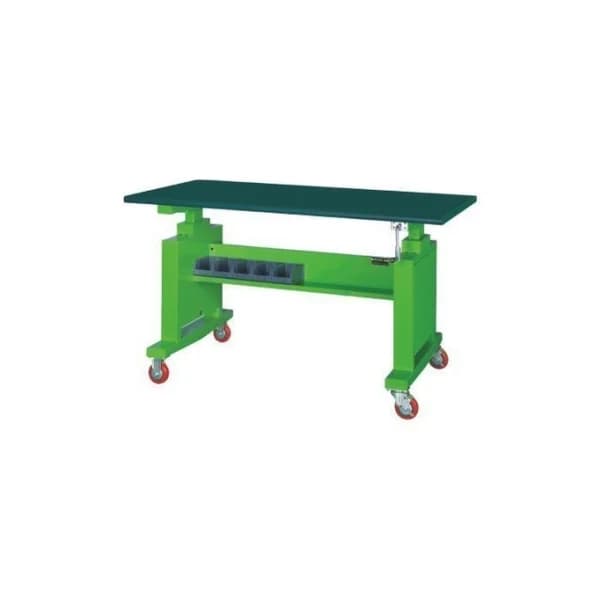 [JINSUNG] Mobile Height Adjustable Workbench LWT - 1500M (1500x750x850~1190mm, Blue)