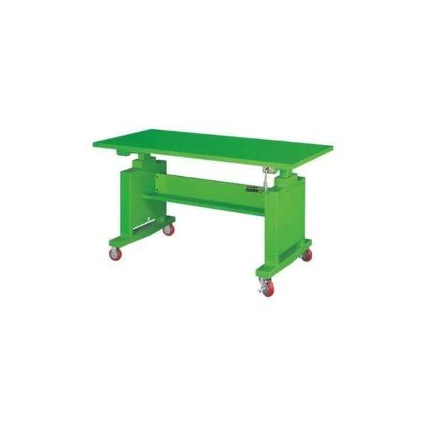 [JINSUNG] Mobile Height Adjustable Workbench LWT - 1500M - ST (1500x750x850~1190mm, Blue+Light Gray)