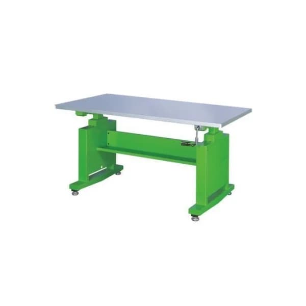 JINSUNG Adjustable Workbench LWT - 1500 - SUS (1500x750x770~1190mm, Green)