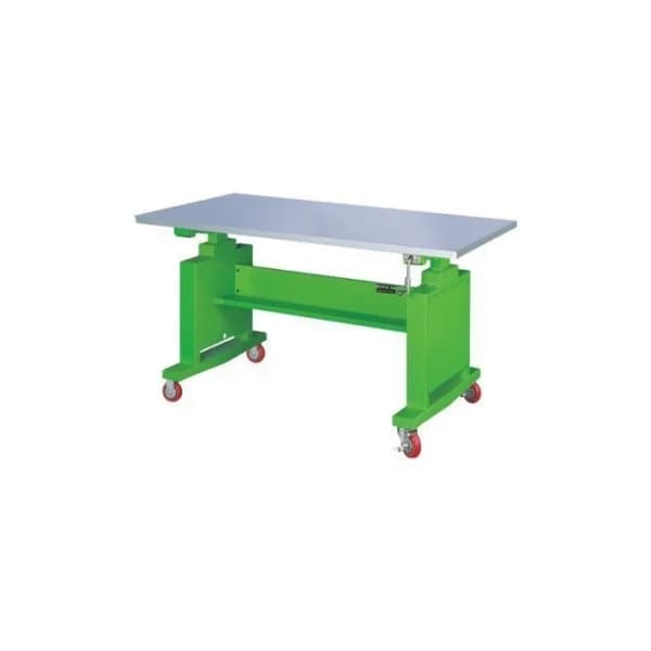 JINSUNG Mobile Height Adjustable Workbench LWT - 1500M - SUS (1500x750x850~1190mm, Red)