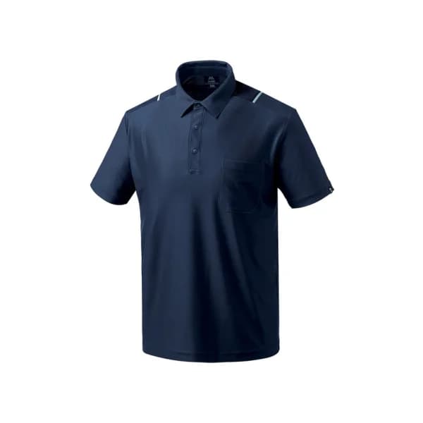 MARK APPAREL Breathable Fabric Stretch Short Sleeve T - shirt MT - 547 (NAVY/ M~4XL)
