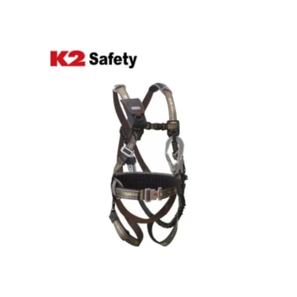 K2 Safety Full Body Harness KB - 9201 (L, Brown, Red Hook)