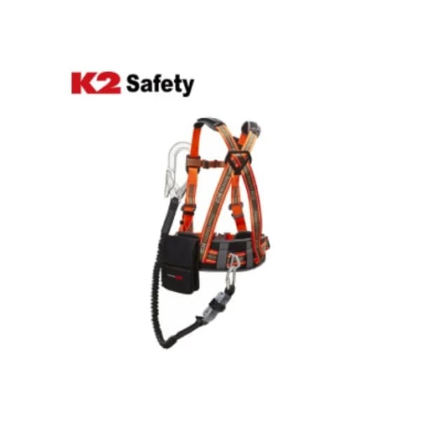 K2 Safety Full Body Harness KB - 9102 (L, Orange, Red Hook)