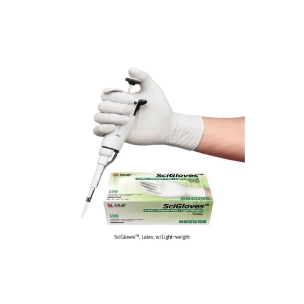[SCILAB KOREA] Latex Exam Gloves (Powder Free, XL, 100 pcs/ PACK, SL.Glo6025)