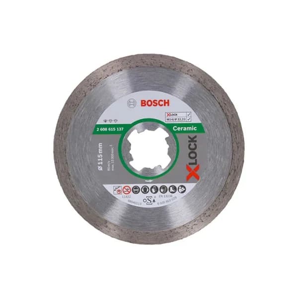 [BOSCH] X - Lock Dry Cutter 138 (For Tile, 5 - inch, 125x22.3x1.6T)
