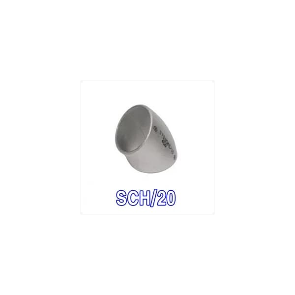 AJS HWAJIN Stainless Steel Welding Elbow 45° SCH/ 20 (KS) 400A