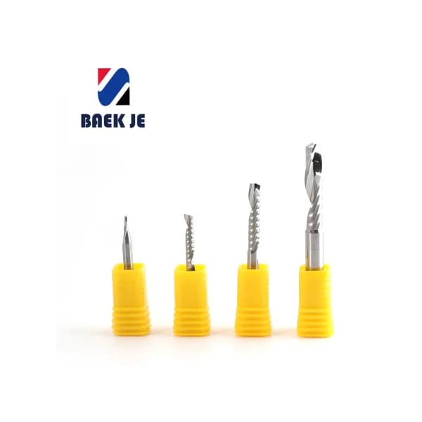 BAEKJE 1FW 1 - Flute Straight Edge Carbide End Mill 1FW412